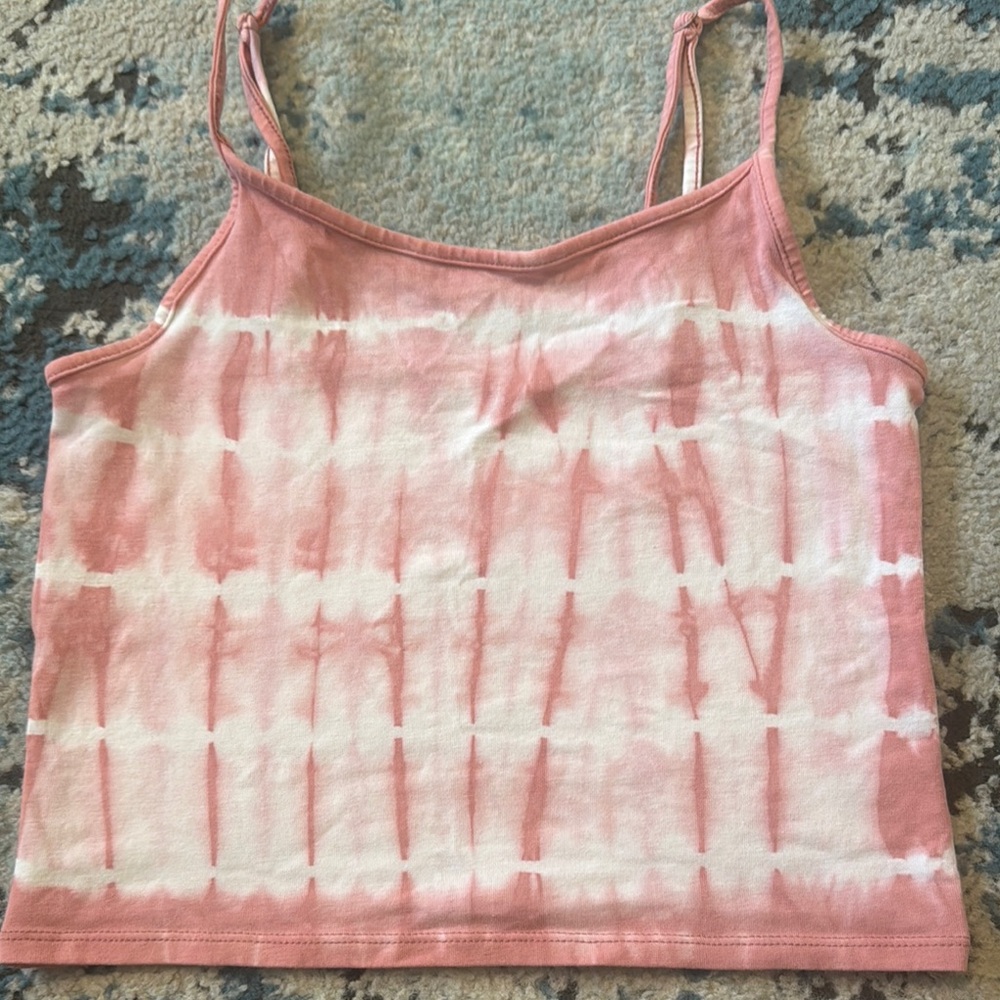 American Eagle Pink Tie-Dye Women's Tank Top